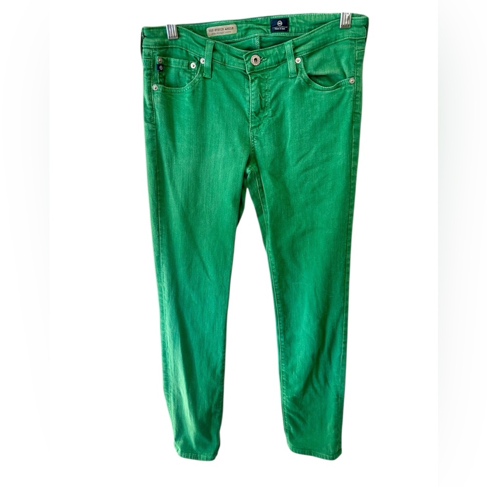 Adriano Goldschmied The Stevie Ankle Green Size 28R 🥳HOST PICK🥳